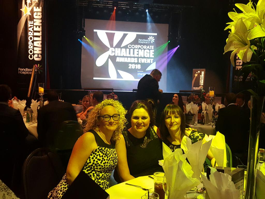 PGL girls supporting the #Awards night for <a href="/PendlesideHosp/">Pendleside Hospice</a>  #PendlesideCorp wonder what our final total is??