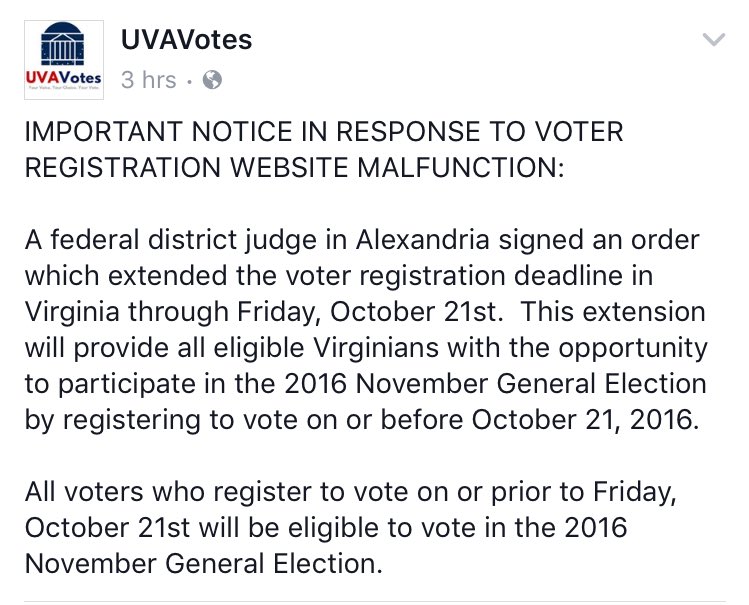 uvastudco's tweet photo. From @UvaVotes: https://t.co/Y6fjz01NIa
