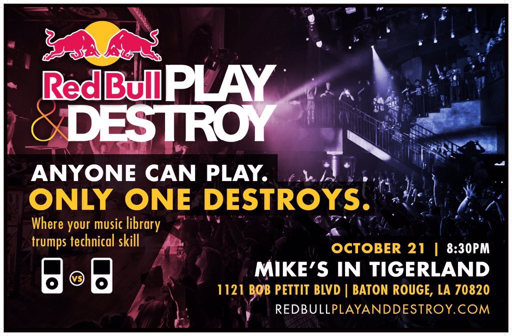 MikesNTigerland's tweet photo. This Friday night at mikes! Come win a weekend pass to voodoo!  
⚫️ OPEN BAR 8-10⚫️
🔴doors open at 8🔴 https://t.co/dDdPfnGBfO