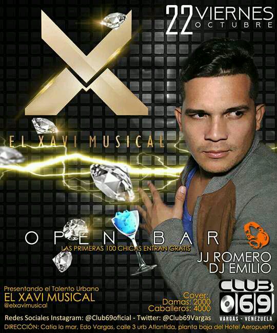 Club69Vargas's tweet photo. Seguimos con Nueva Temporada de Club 69:

21 de Octubre: “Viernes de Open Bar”
Talento Urbano en Vivo!

*Primeras 100 Chicas entran Gratis https://t.co/Hq2A6EPlCV