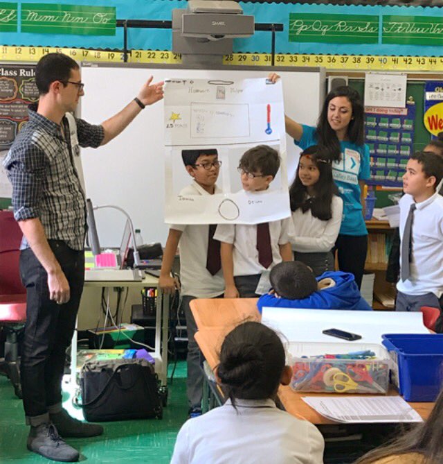 NatalieFratto's tweet photo. Young entrepreneurs pitching their app "homework helper" #NYCTechGivesBack @SVB_Financial @canaanpartners @Uber https://t.co/HIx141PuiJ