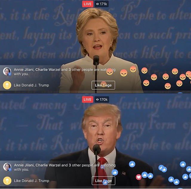 MaiaEllis03's tweet photo. #GFGDEBATE this was the Facebook live yesterday and my sister noticed this....just look at the emojis they say it all 😂👌🏼 https://t.co/CFvzLVtdHt