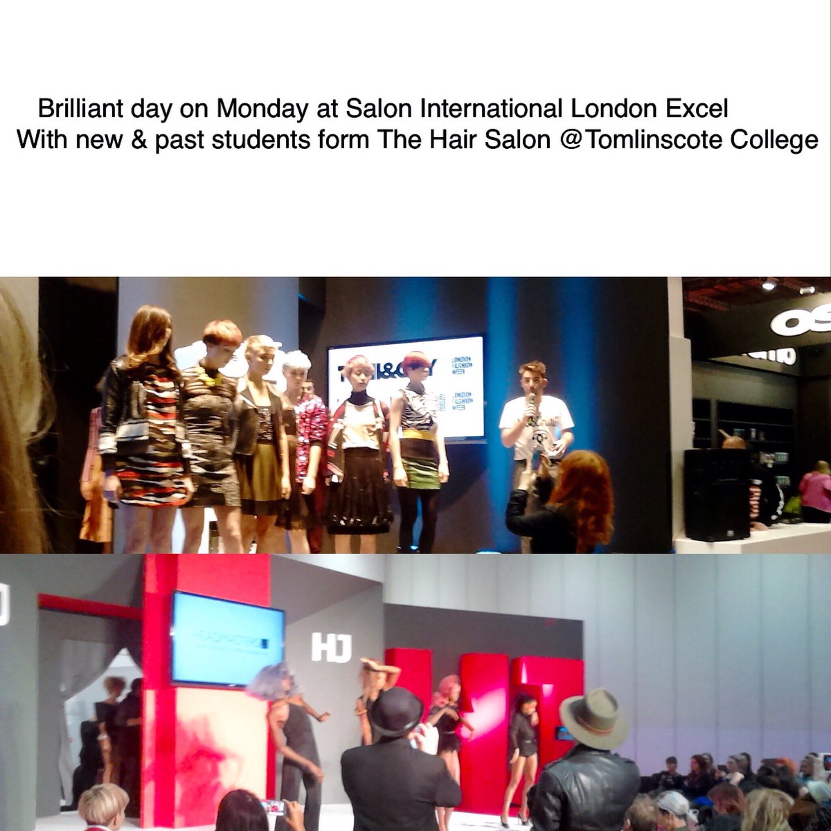 TomlinscoteHair's tweet photo. Brilliant Day at Salon International London 2016 #hair #salon #hairdresser #vocational #college #barber  #tomlinscote #student #hairdressing https://t.co/HHmDUIie4n