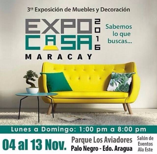 HacemosMuebles's tweet photo. Muy pronto estaremos en la #ExpoCasa2016 en Maracay del 04 al 13 de noviembre. ¡Ven a conocernos!. Te esperamos. https://t.co/nYpEpTALnx