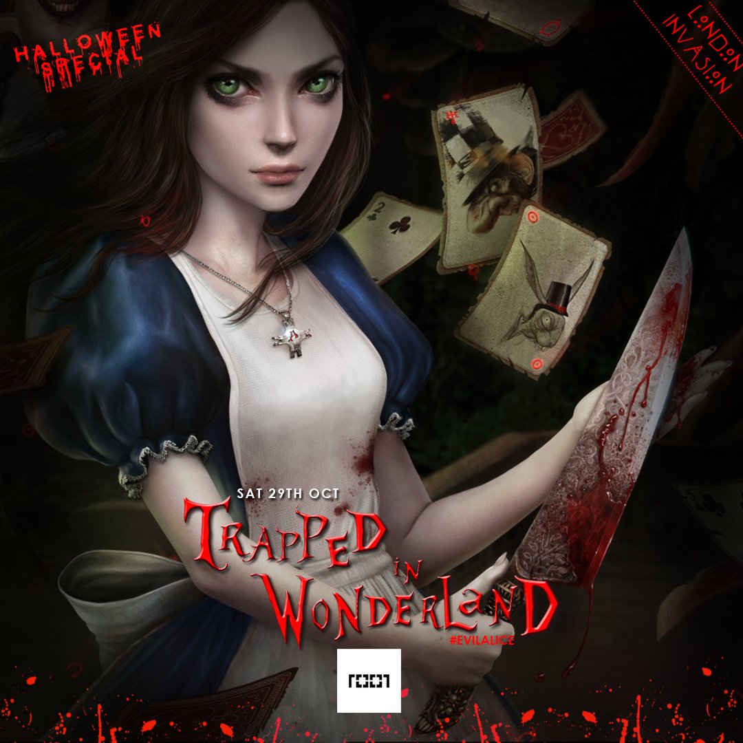 xclusivetouch's tweet photo. #EVILALICE has plans for you...Don't miss out on the LAST 100 tickets for #TRAPPEDINWONDERLAND at @Cafe1001 https://t.co/TgH0voJwWa https://t.co/HoAWbqKp2o