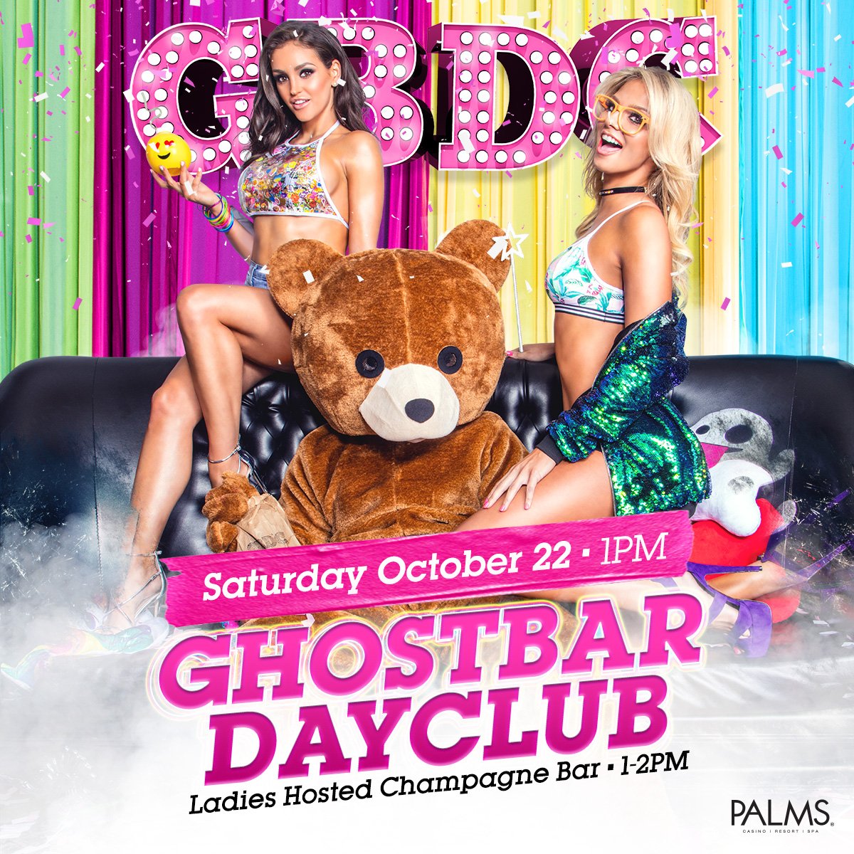 ghostbarLV's tweet image. Lifestyles of the chic and fabulous! Ladies, join us for an open champagne bar from 1-2pm this Sat. at GBDC. List: thepal.ms/GBDC1022