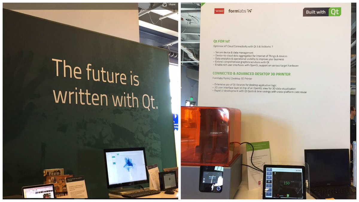 WindRiver's tweet photo. Not too late to catch @formlabs at @QtWorldSummit. Se their tech w/ @WindRiver #VxWorks in action! https://t.co/onG2vzHJdN https://t.co/hwgtCK7W7P