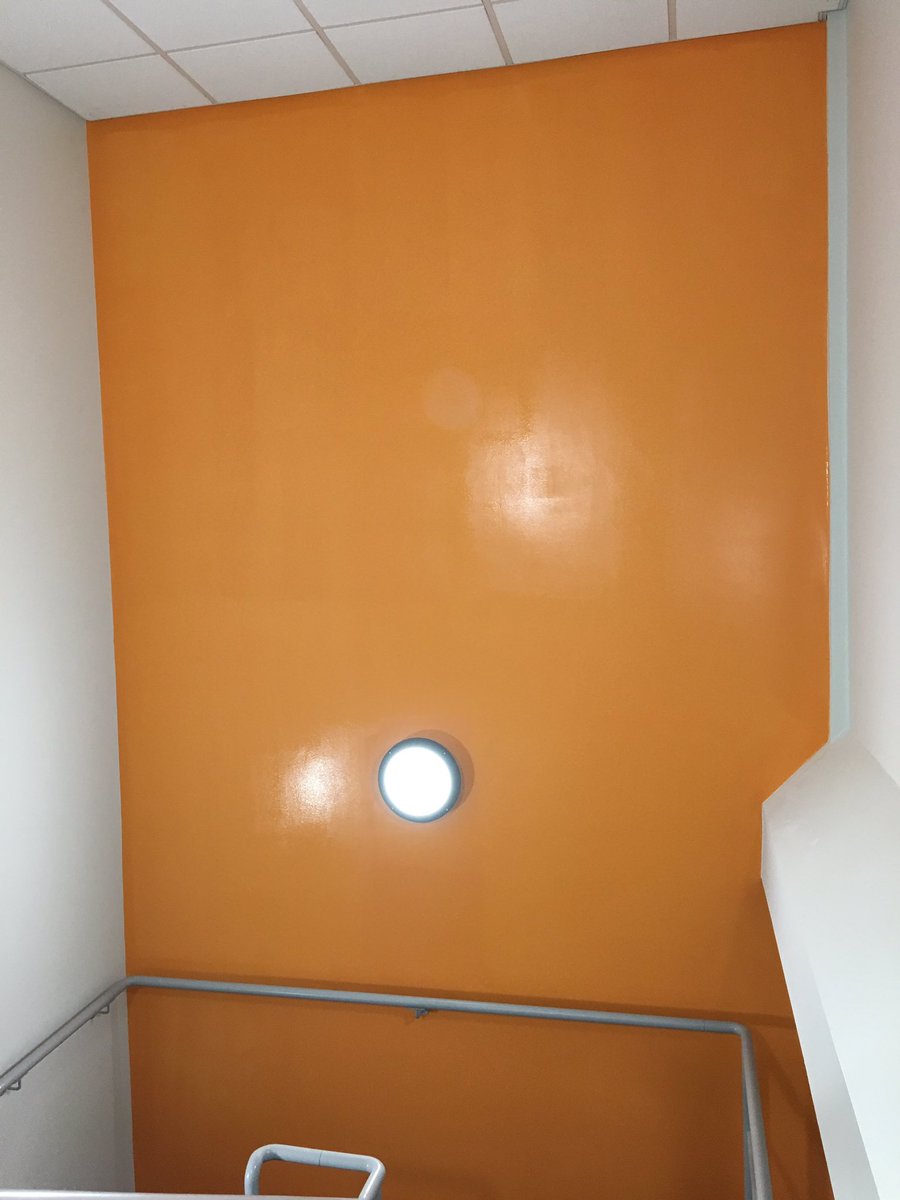 WOW!! Seriously orange! 
Orange feature wall tonight in <a href="/DTPaintExpert/">Dulux Trade | For Decorators</a> Diamond Matt!