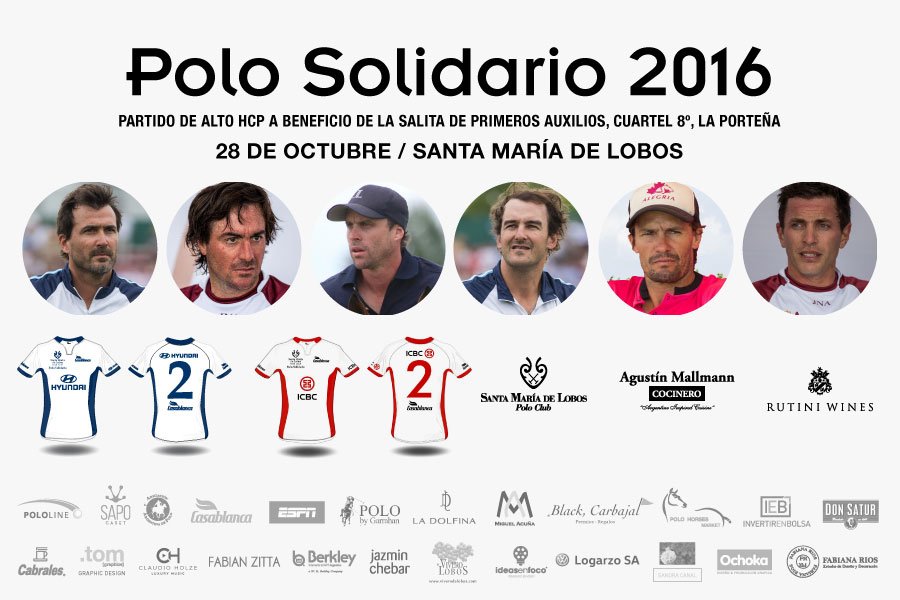 #Polo Solidario en #Lobos >Con tu contribución d ARS 200 vas a poder ver a <a href="/ACambiasoOK/">Adolfito cambiaso</a> <a href="/sapocaset/">Sapo</a> <a href="/TinchoMerlos/">Tincho Merlos</a> <a href="/GuilleTerrera/">Guille Terrera</a> entre otros!