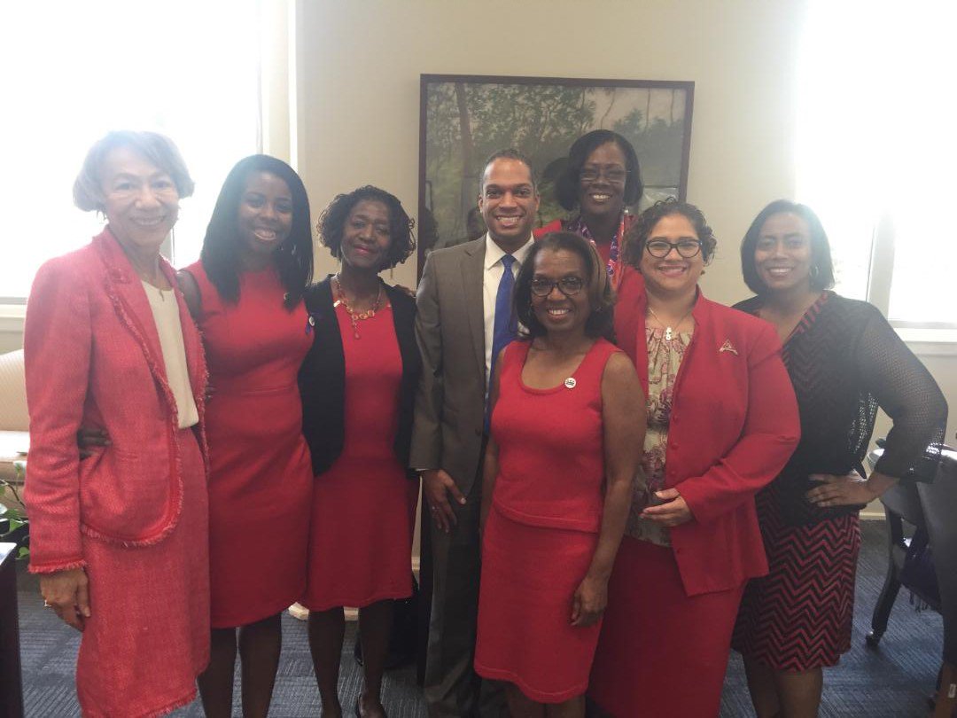 CMBrandonTodd's tweet photo. Enjoyed meeting with members of Delta Sigma Theta inc. @dstinc1913 about healthcare, education, affordable housing, and returning citizens https://t.co/dus3tUCVr8