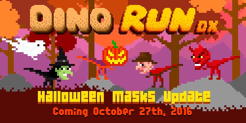 Dino Run Central on X: FACT: Dinosaurs are known to LOVE Halloween. Our  Dinos agree. New Halloween Hats/Masks update coming to Dino Run DX on  Thursday Oct 27!  / X