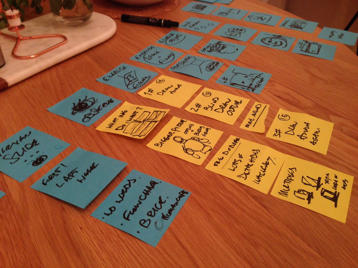 littleannalaugh's tweet photo. A designers dinner table, @designrwh hard at work #drawwithdata @designinf https://t.co/ps1sBoeKH3