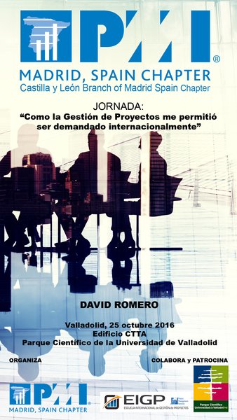 SALINEROLuis's tweet photo. JORNADA Cómo la #Gestión de #Proyectos me permitió ser demandado internacionalmente https://t.co/2KTuXl45aR @PMIMadridSpain @pmicylbranch https://t.co/IU5Bj7XDkb