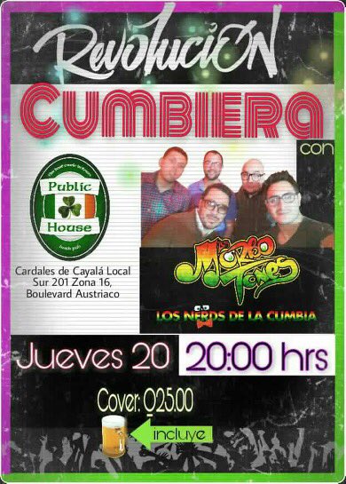 PublicGt's tweet photo. Nueva propuesta hoy en la noche! Se apuntan a conocerlos? Podría ser revolucionario... ☘️@LosMorboTonesGt https://t.co/SY8GXqHnSW