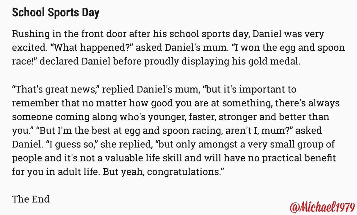Michael1979's tweet photo. Here are stories 9-12 of my still inexplicably unpublished book of Heartwarming Stories For Children https://t.co/7wV7EQJUhU