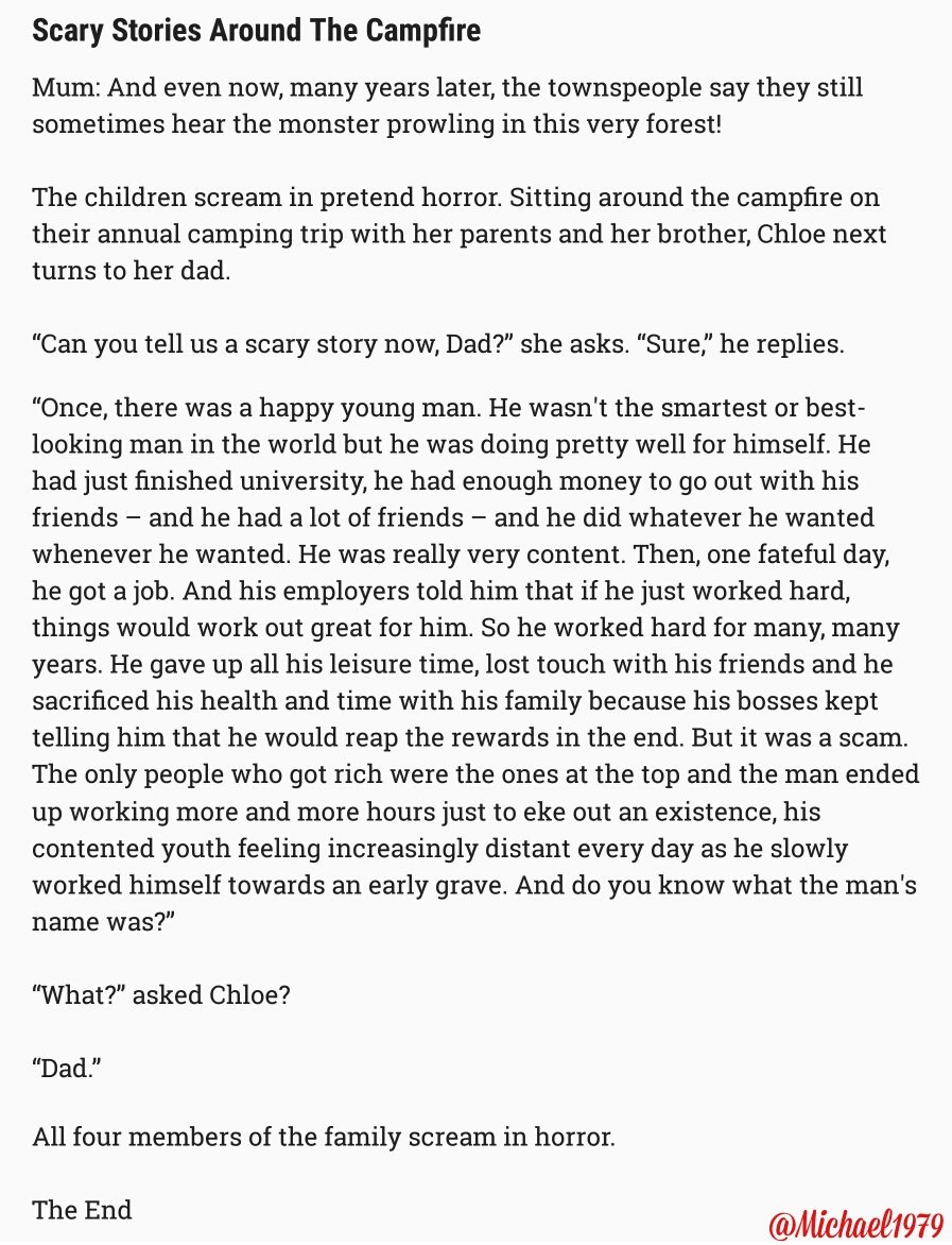 Michael1979's tweet photo. Here are stories 9-12 of my still inexplicably unpublished book of Heartwarming Stories For Children https://t.co/7wV7EQJUhU