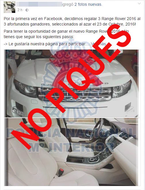 Image from Policía Nacional (@policia)