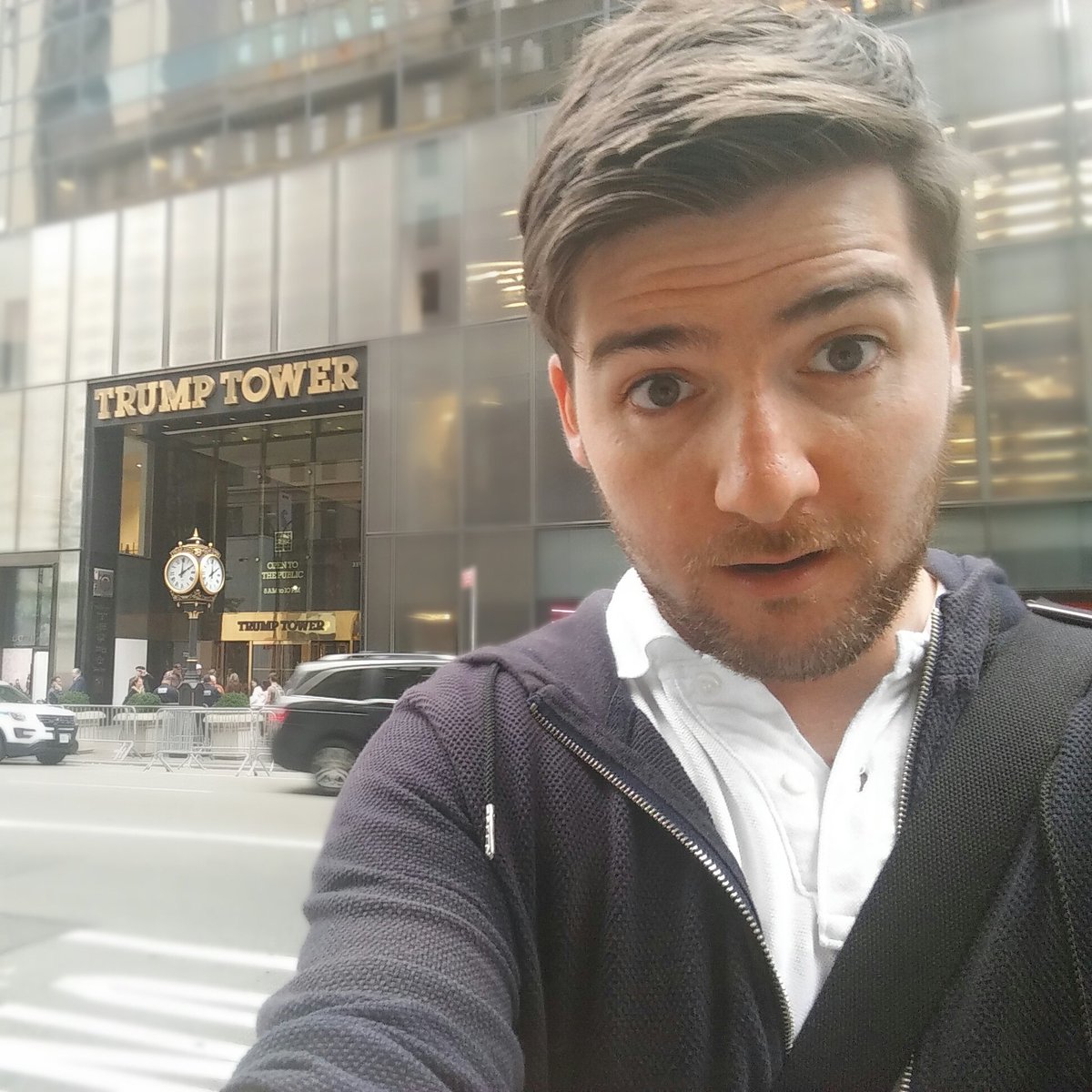 amiExecutiveInt's tweet image. Blair really wanted to see if there was any shenanigans going on! 

#nyc #trump #Election2016 #usa