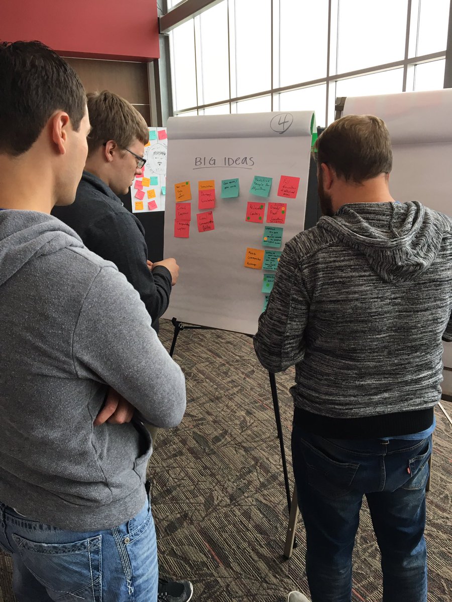 Brainstorming those big ideas at gen z workshop this afternoon! #IBMgenz #genzillinois #mainframe