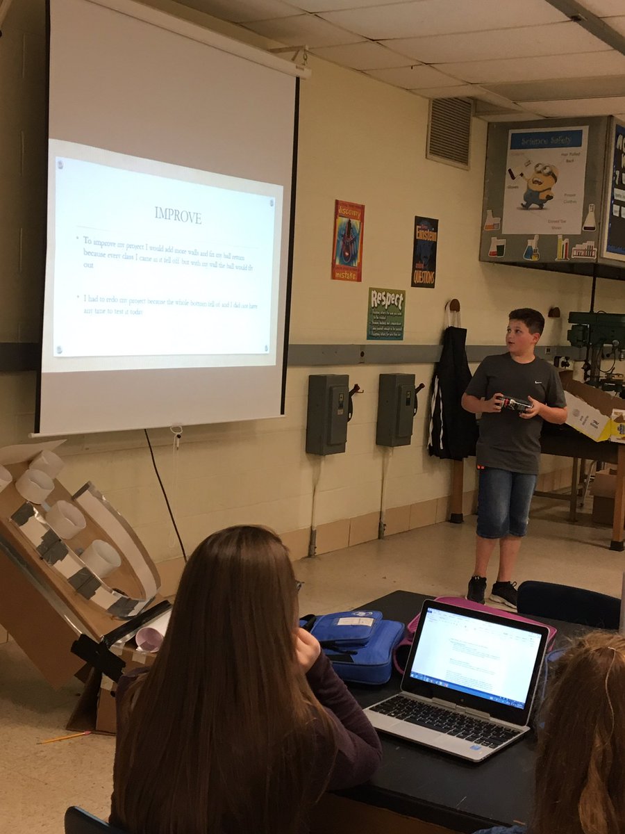 JamesHemming4's tweet photo. Presentations of final prototypes at STMS @DrPenK @GrubbsMg @SRMS_Principal #engineeringcommunication #bcpsengineering https://t.co/GalBn6CMOT