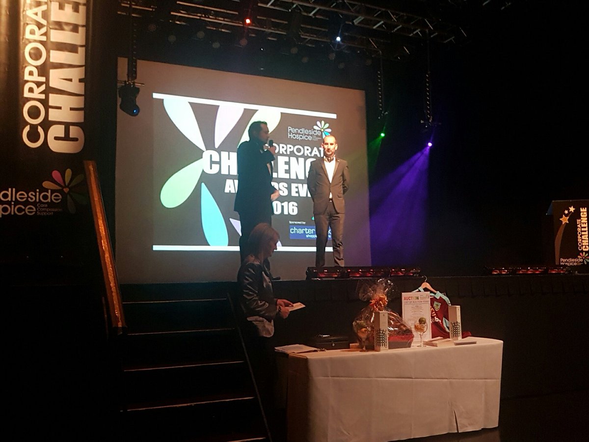 Plus24Phil's tweet photo. We have the chuckle brothers @davewalker24  and @PMM_NeilWelsh doing the auction! Cracking! #PendlesideCorp https://t.co/Zw0xHSnXw4
