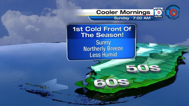 Temps will be the talk of the town this weekend, esp. Sunday a.m.  Get ready to feel the 60s along the east coast. https://t.co/caPLiV9Yls