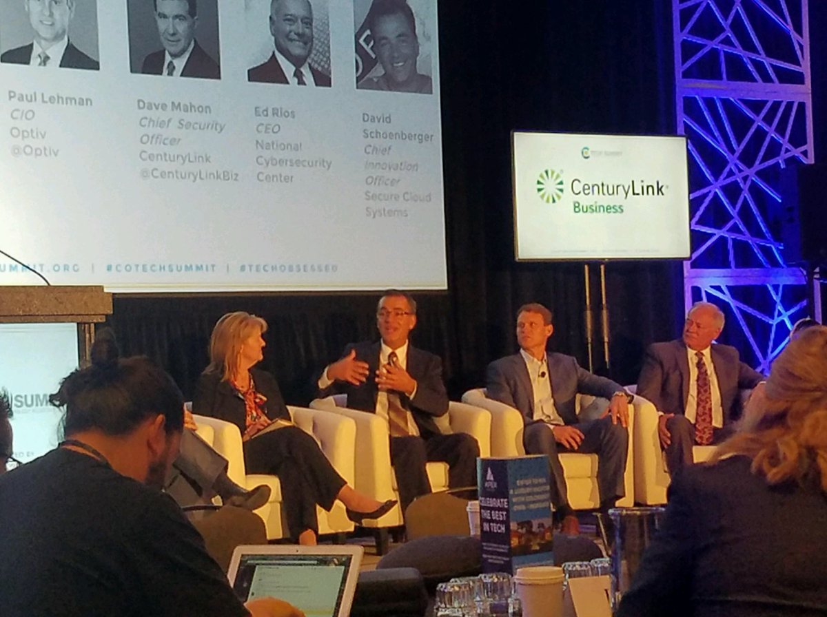 OITColoradoCTO's tweet photo. Got to hear Ed Rios the new CEO of the National Cyber Center speak at #COTechSummit https://t.co/v4lw3cq8po