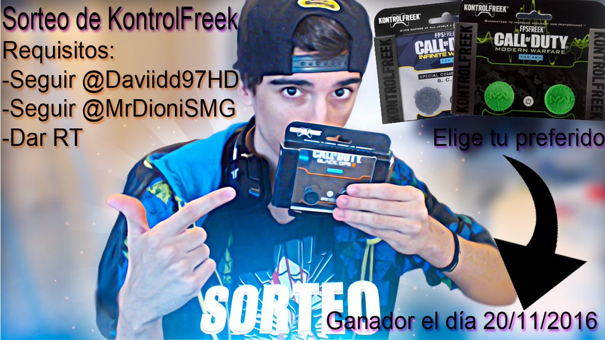 david97_x's tweet photo. Sorteo de KontrolFreek :D

Requisitos:
-Seguir a @Daviidd97HD 
-Seguir a @MrDioniSMG 
-Dar RT al tweet

Mucha suerte !! https://t.co/haswMUet6x