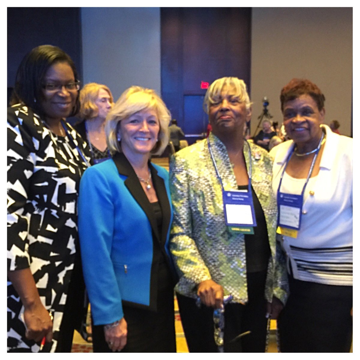 CarolPorterDNP's tweet photo. #ANA2016-education & networking. Great 2 see friends/colleagues. Bernadine Lacey, Alecia Georges, Michele Richardson& Carol Porter. https://t.co/6YqfIqDABW