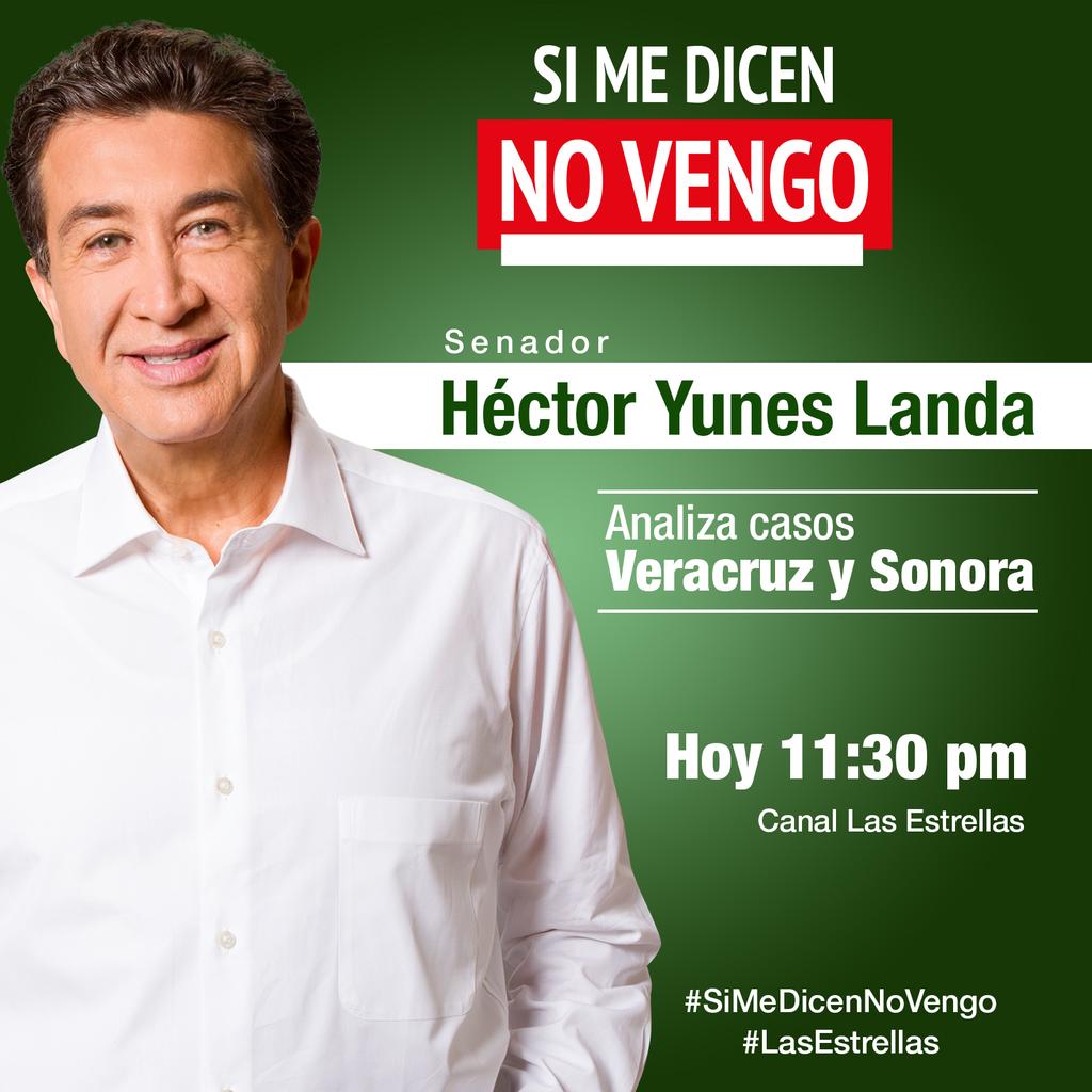 HectorYunes's tweet photo. Hoy a las 11:30pm con @lopezdoriga platicaremos de la situación que se vive en #Veracruz tras la salida de Duarte. https://t.co/dAKhU5mVq3