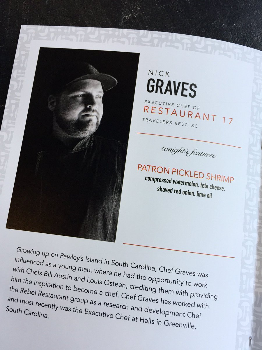 Shrimp, watermelon, and <a href="/Patron/">Patrón Tequila</a> tequila. <a href="/17_restaurant/">Restaurant 17</a> Nick Graves is a master. Here's to tomorrow's #celebritychefdinner #simplyperfect