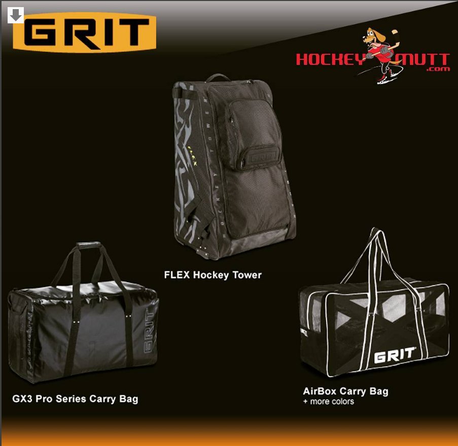 Go check out our friends, <a href="/Hockey_Mutt/">HockeyMutt</a> - they've got a good selection of our signature hockey tower and carry bags. #playwithGRIT #Hockey