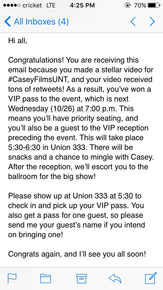 sidneym96's tweet photo. im screaming! I couldn't have done this without y'all. Thank you sm to everyone who RTed my video. ππ #CaseyFilmsUnt https://t.co/KlnYDPXWOB