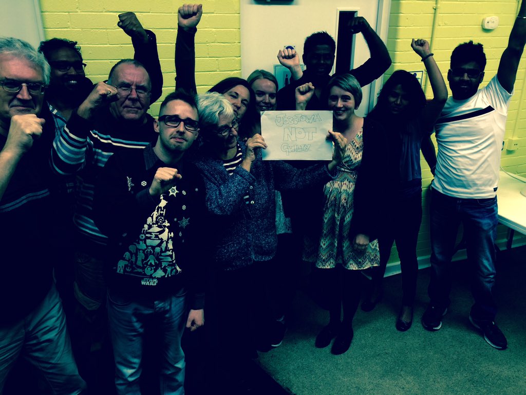 Sezla's tweet photo. Waltham Forest Socialist Party says #JobstownNotGuilty We celebrated #cablestreet80 with solidarity #RightToProtest https://t.co/2mK9739p9m