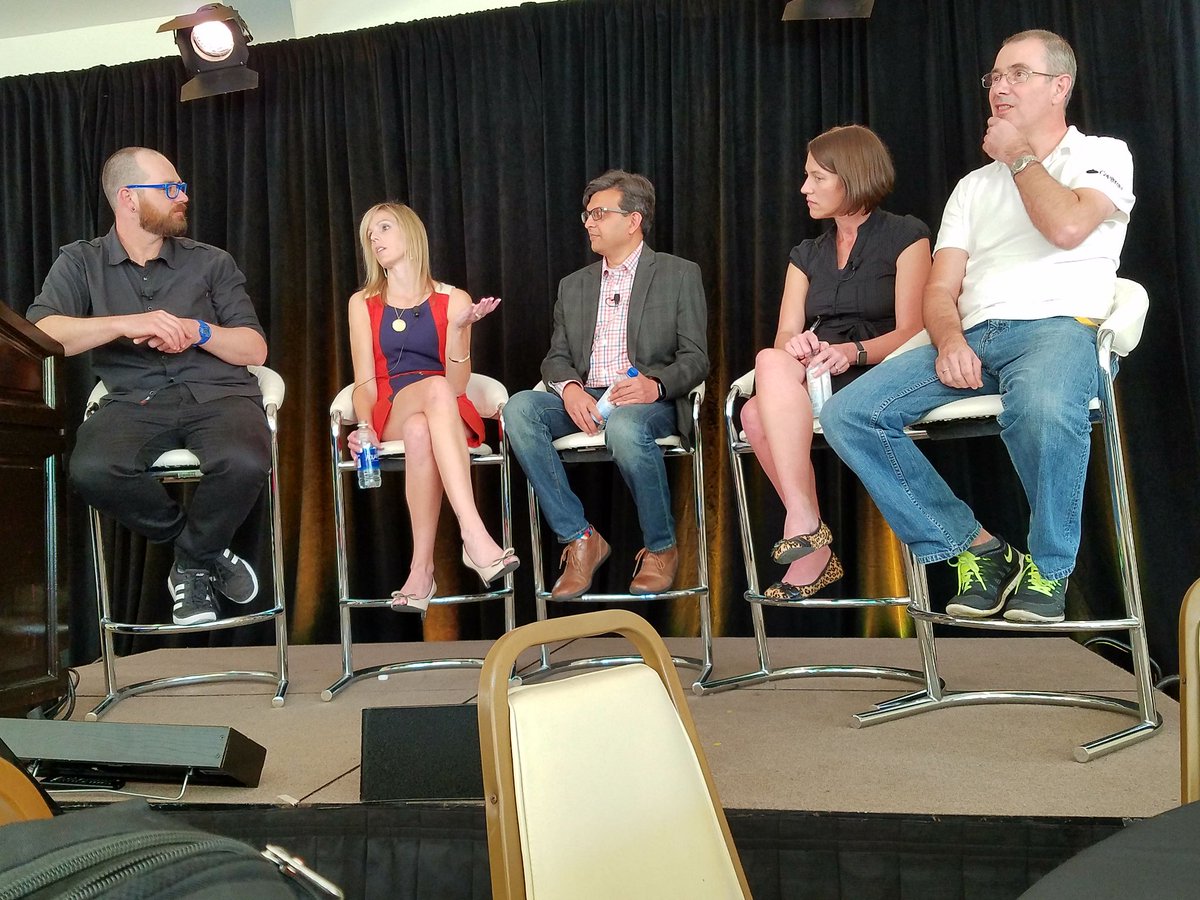 PariseauTT's tweet image. #DevOps panel in the Tiki Pavilion. #PuppetConf
