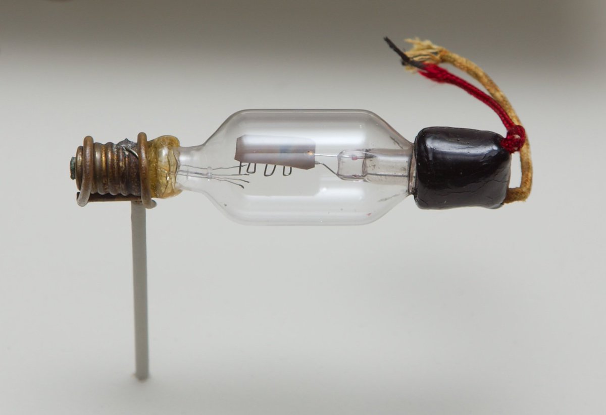 #OnThisDay in 1906, Dr. Lee de Forest announced his three-element electrical vacuum tube, later known as a triode.