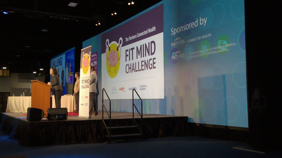 BrentCliveden's tweet photo. Four excellent finalists at Partners Healthcare @connectedhealth #FitMindChallenge in Boston. https://t.co/J7F0V6koRZ