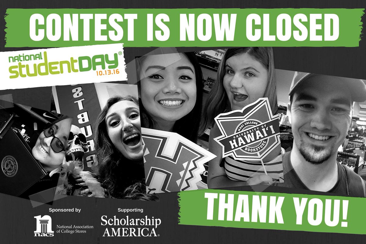 Thanks to your entries, $600 was raised to support <a href="/ScholAmerica/">Scholarship America</a>. <a href="/NACSorg/">NACS</a> will double that amount to give $1200. Winners are being notified