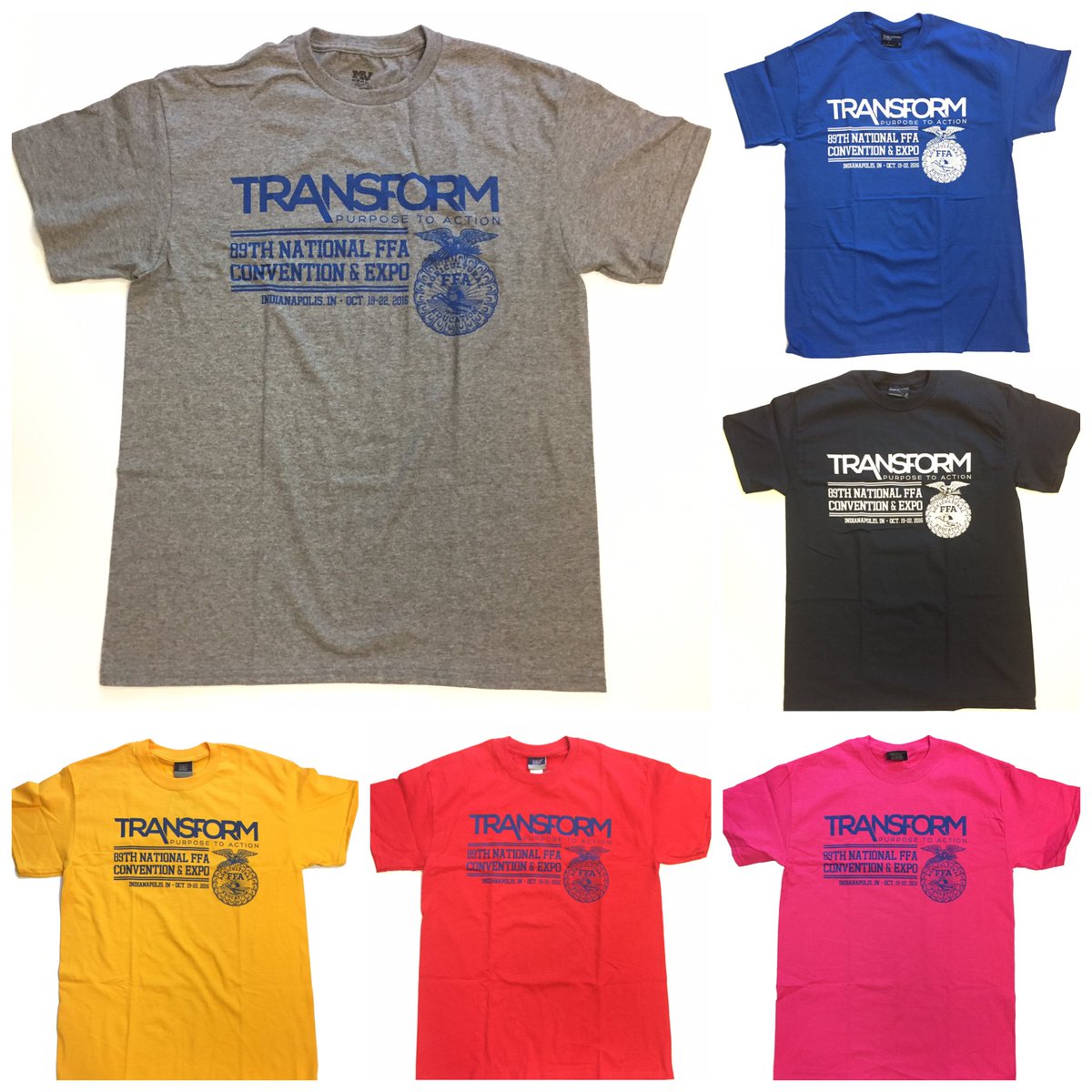 Need a convention tee to commemorate your experience? Visit the FFA Mega Store in the Shopping Mall. Six colors available and only $12.50!