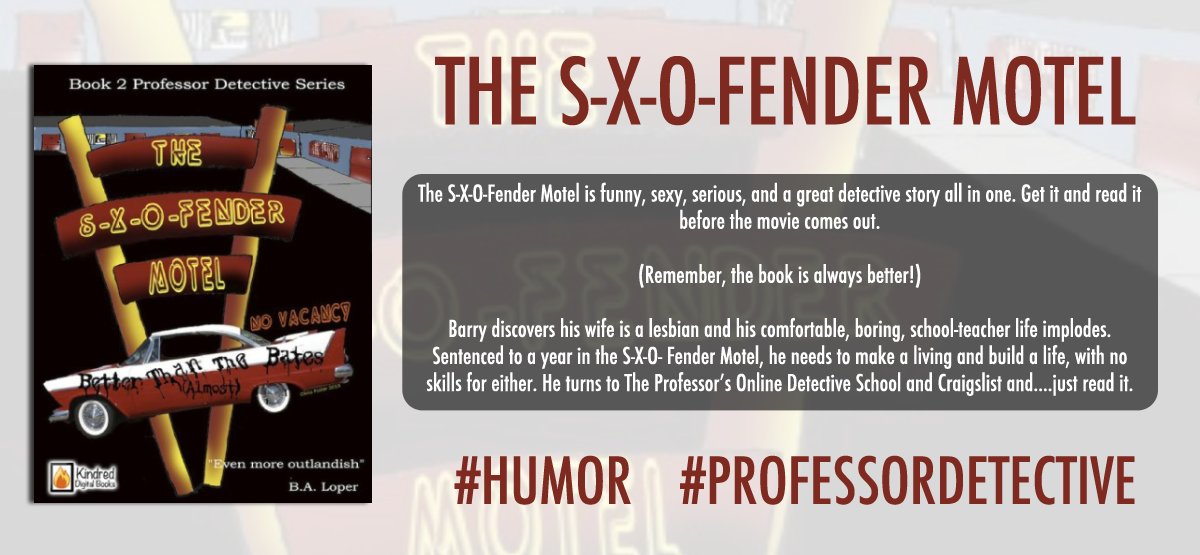 If you're looking for a laugh, you need to try The S-X-O-Fender Motel! Available on #Kindle:  amazon.com/S-X-O-Fender-P… #eBook #Detective