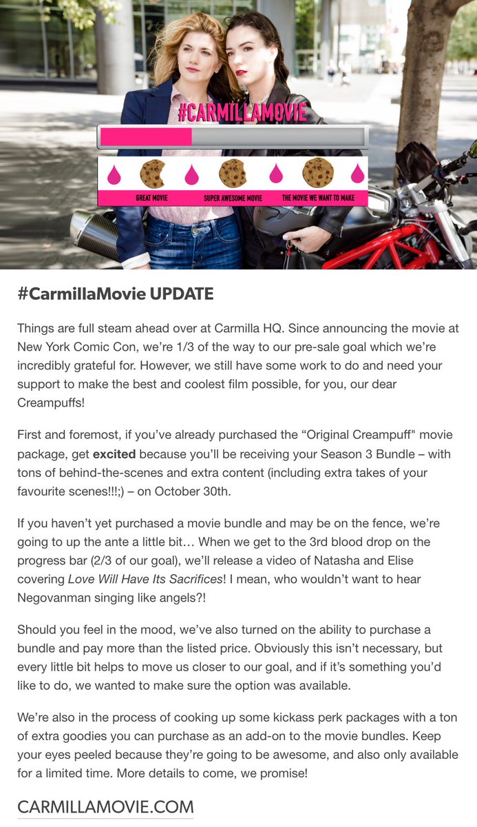 carmilla series on twitter we ve got a carmillamovie update
