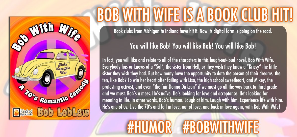 Live the #70s and fall in love, out of love, &amp; back in love again, with Bob With Wife: amazon.com/Bob-With-Wife-… #Kindle #BookWorm