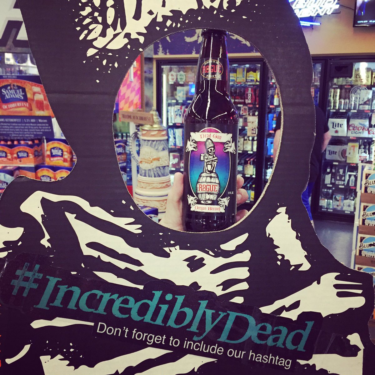 Want to see your face on a bottle of <a href="/RogueAles/">Rogue Ales & Spirits</a> Dead Guy? Post a photo of you with the #MyDeadGuy cutout &amp; include the hashtag for a chance!