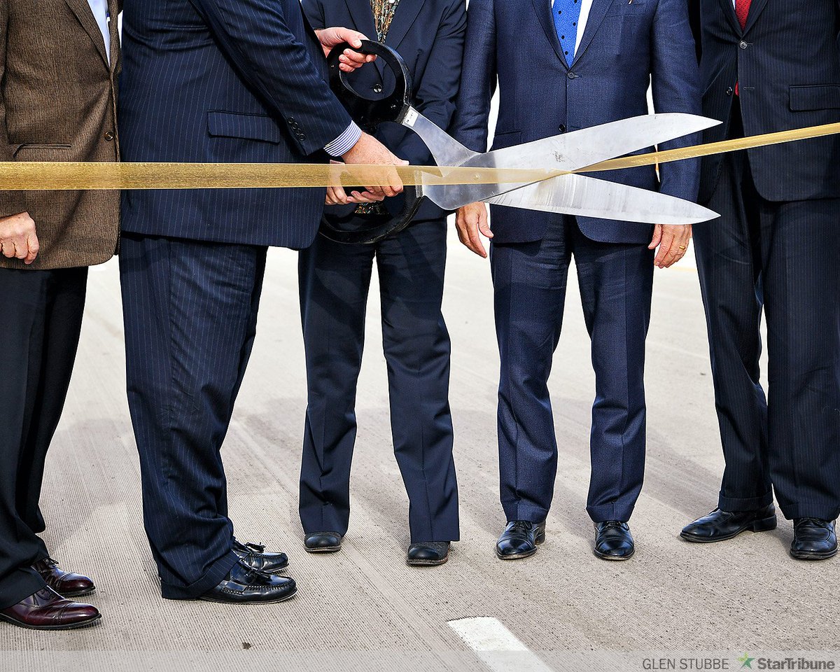 gspphoto's tweet photo. In this glamorous life as a photojournalist, sometimes you just need to have fun with the big ribbon-cutting scissor. Hwy 610 Celebration. https://t.co/5H5qlSCj7t