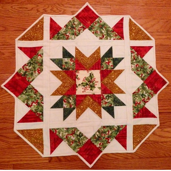 AccuQuilt's tweet photo. Gina @GemHillQuilts provides the tutorial for this Star Bright Table Topper @AccuQuilt #quilttutorials #accuquilt #quilts #holidaypatterns https://t.co/ig2ZKx5XGQ