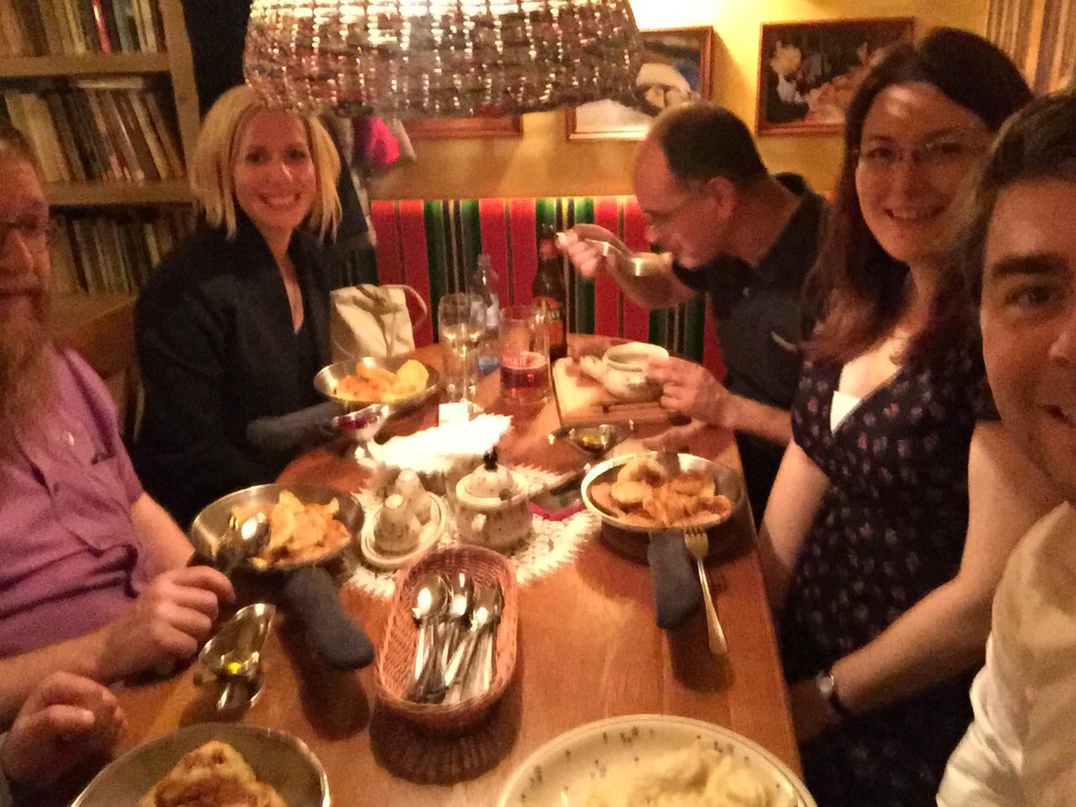 Wittylama's tweet photo. Thanks @WikimediaPL for hosting @karin_nilsson, @pigsonthewing &amp; me for #glamwiki @Muzeum_Narodowe https://t.co/nkIK9IGKYc And for #Pierogi! https://t.co/rOqcAVKOpr