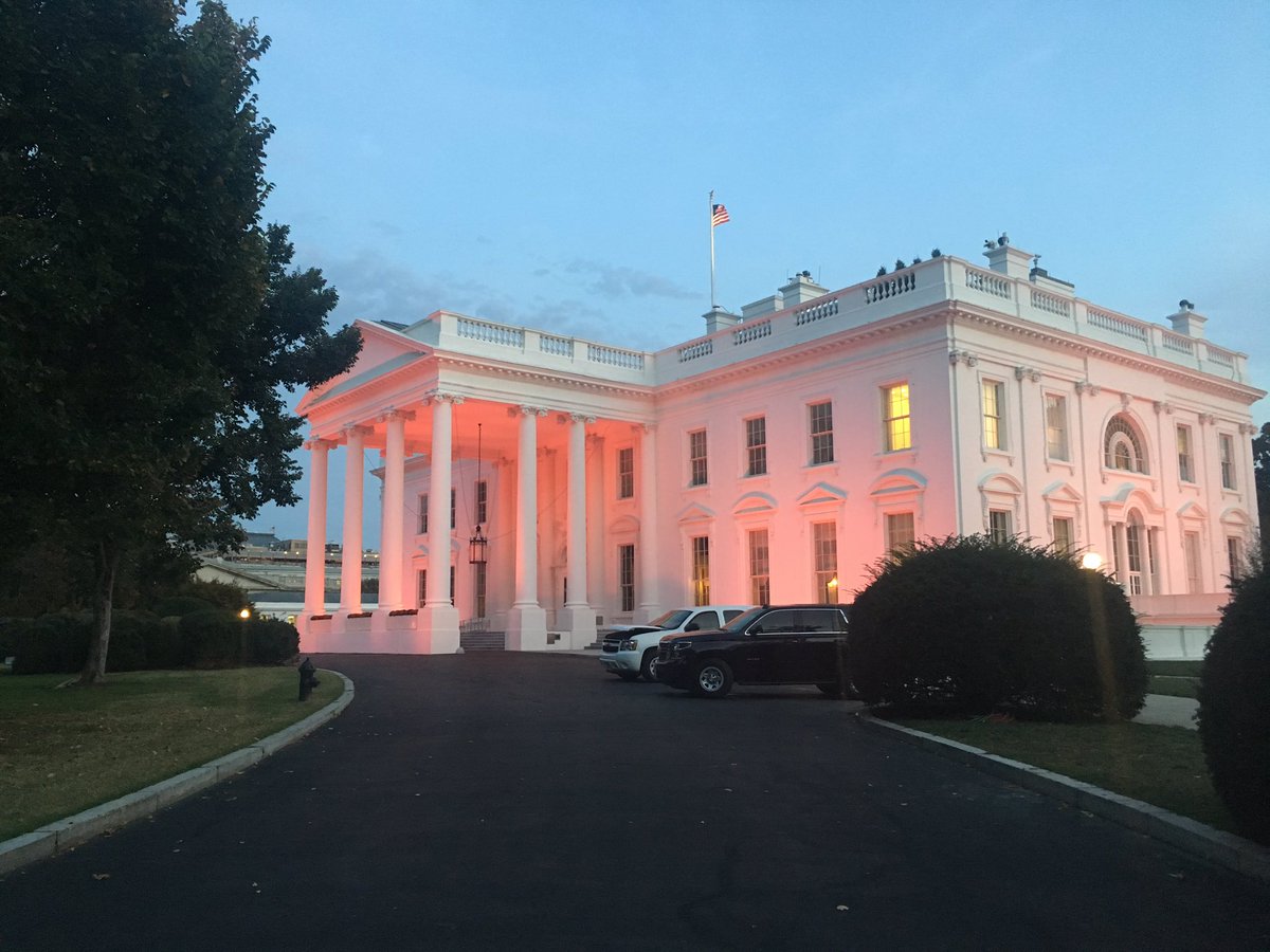 We lit the @WhiteHouse pink tonight to commemorate Breast Cancer Awareness Month. Make sure to enroll in #ACA starting Nov. 1