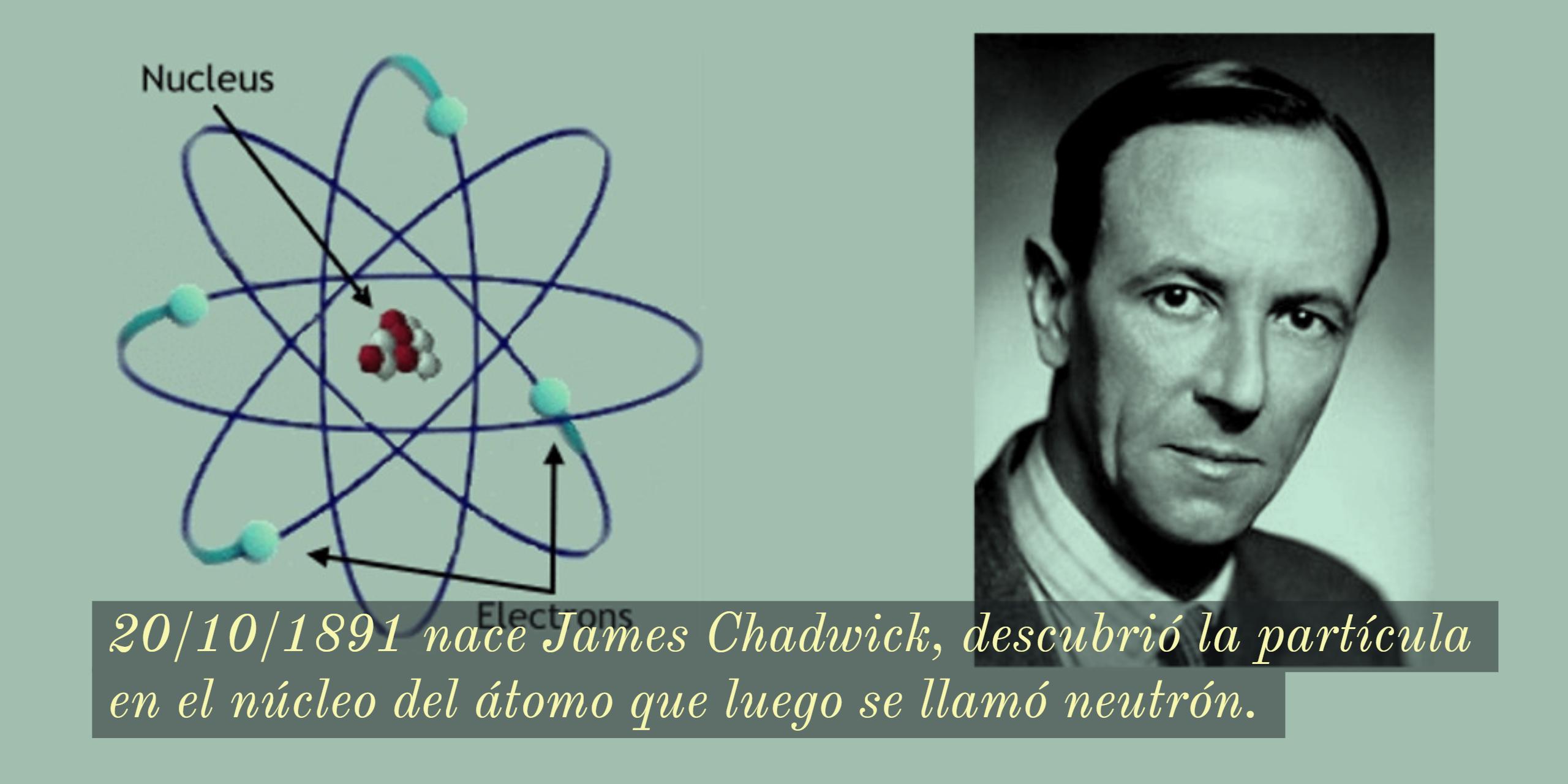 Twitter 上的 Ministerio de Educación："#Educación e #Historia | 20/10/1891 nace James Chadwick, descubrió la partícula en el núcleo del átomo que luego se llamó neutrón. https://t.co/kxJaMNSS2V" / Twitter