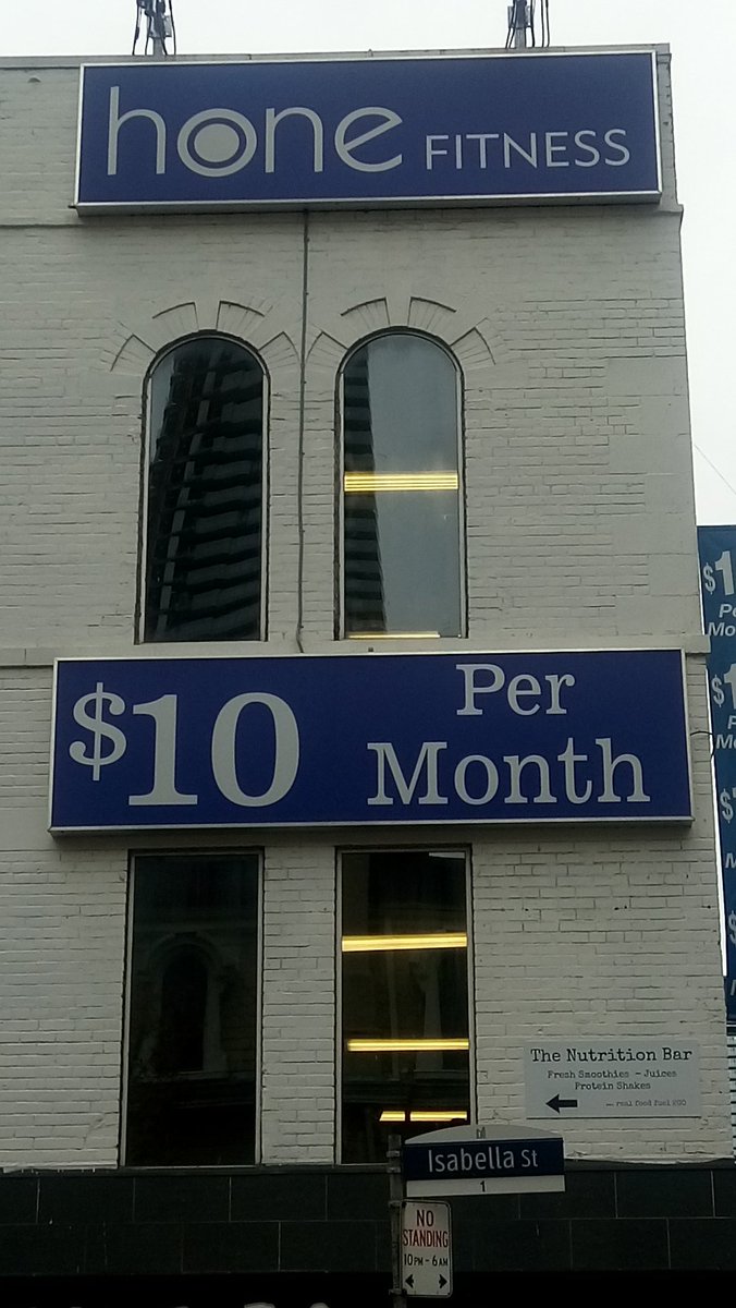 A $10 a month gym in the heart of #Toronto +1 416-499-9966 #greatdeal #loseweight #discipline #healthyliving #honefitness