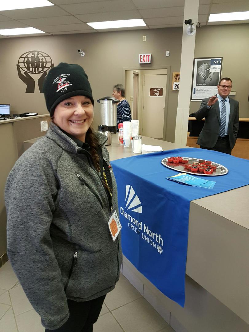 ParkAmbulance's tweet photo. Natasha from our communication team arrested the @DiamondNorth manager for Jail and Bail.@JoinTheFight_sk Thanks for volunteering! https://t.co/V2TTtMoUkC